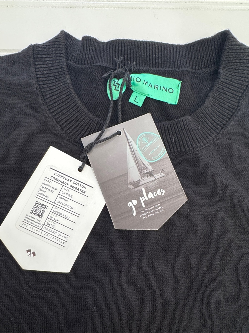 Mio Marino Everyday Cotton Crewneck Sweater Size Large